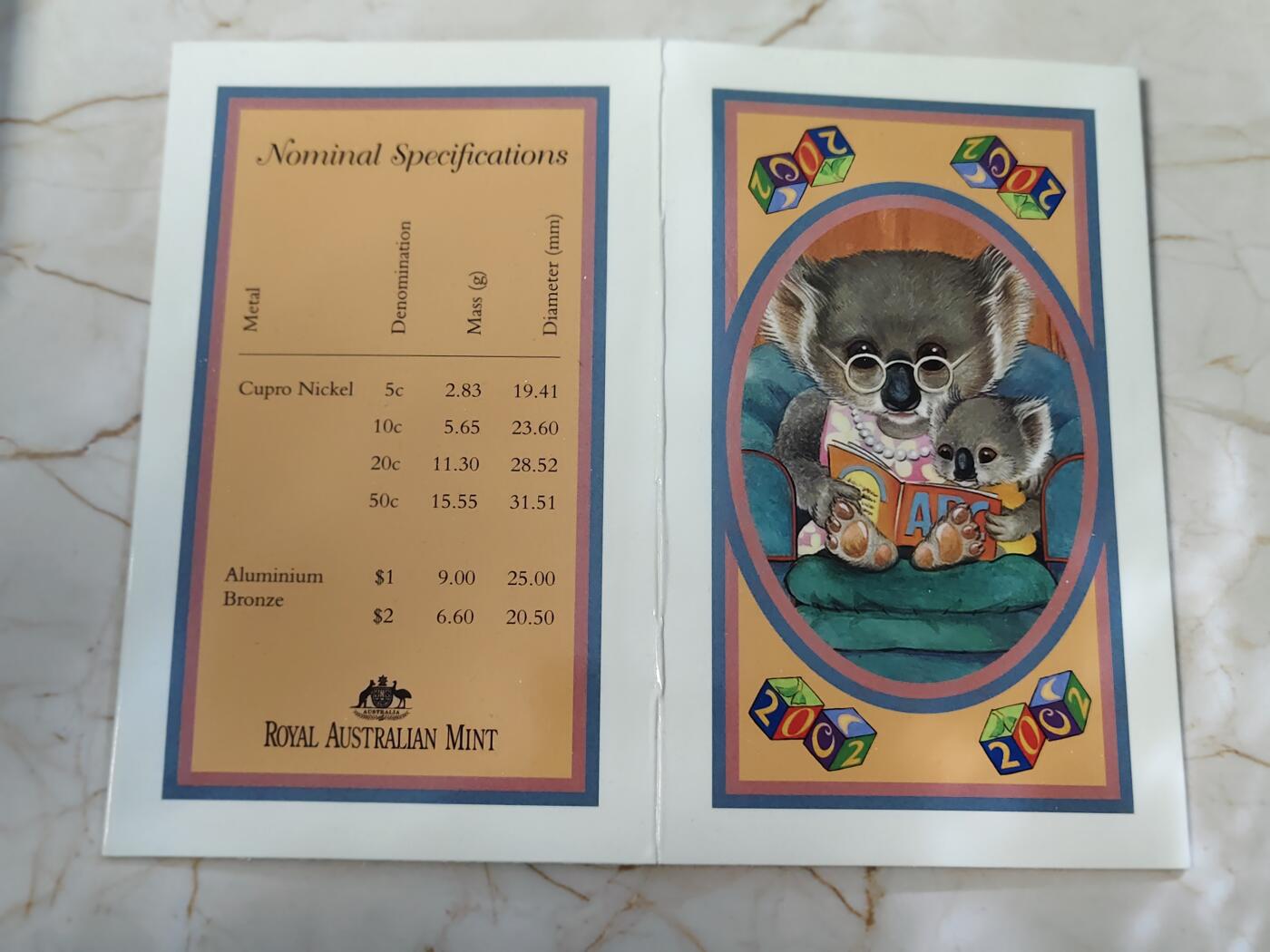 第192期拍卖 澳大利亚2002年婴儿6枚套装外加一枚纪念章精制套币