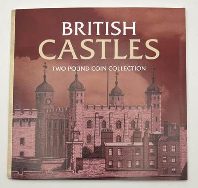 S&S Numismatic世界钱币-拍卖 第112期  - 马恩岛2024年 英国代表性城堡 2英镑双色纪念币5枚全套官方卡币