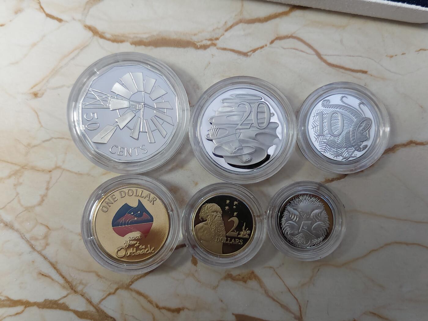 第192期拍卖 澳大利亚2002年婴儿6枚套装外加一枚纪念章精制套币