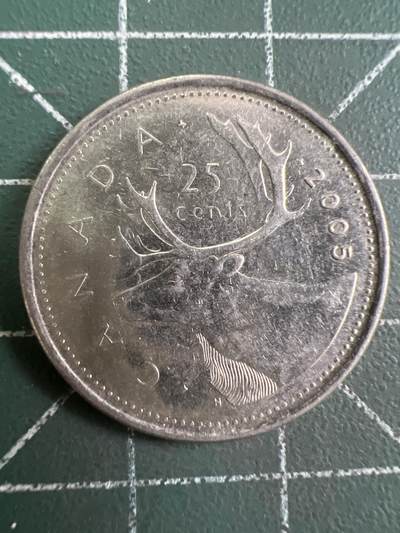 第809期  硬币专场 （无押金，捡漏，全场50包邮，偏远地区除外，接收代拍业务，本店十天发一次货） 加拿大25分  老年  2005年