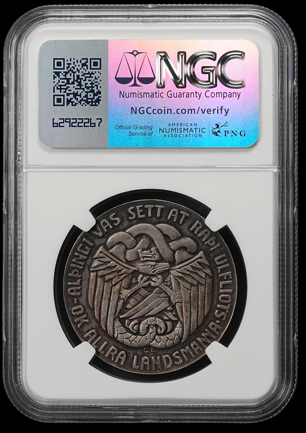 修遠堂世界钱币第五十四期 全场包邮 NGC MS63 1930年冰岛议会千年纪念5克朗大银币