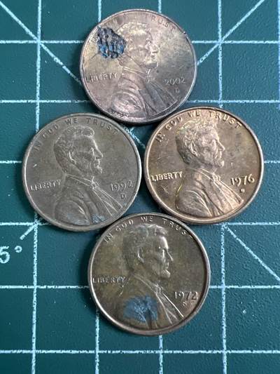 第809期  硬币专场 （无押金，捡漏，全场50包邮，偏远地区除外，接收代拍业务，本店十天发一次货） 一美分  4枚