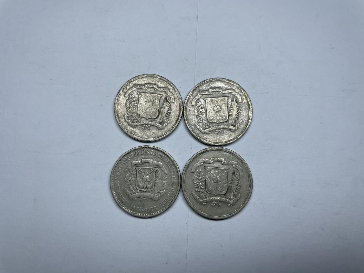 每日一拍，2025年集古藏今外币拍卖第一期-第2场—（总第192拍），可以寄存60天，满160元包邮。 多米尼加10分四枚02