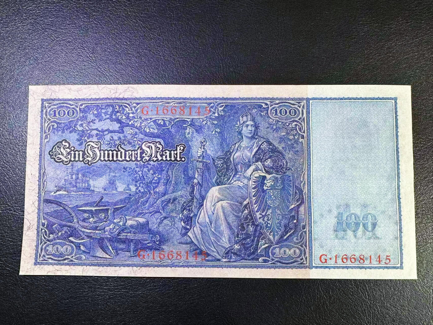 【Blue Auction】✨世界纸币精拍第609期【精】  德国 1910年100马克 超大票幅 全新UNC