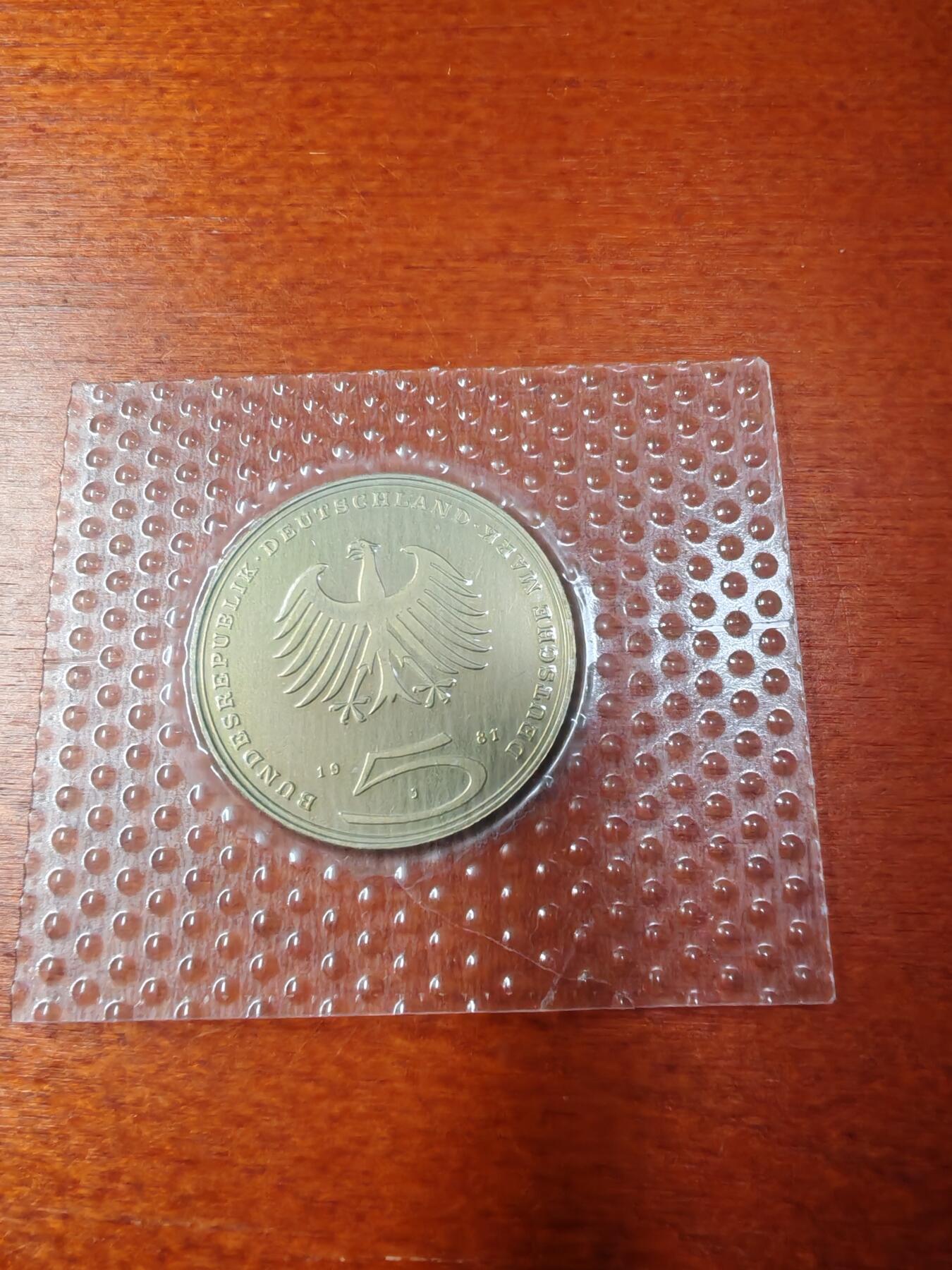 长老汇龙年精选第四十四场拍卖 1981西德莱辛逝世200周年5马克精制铜镍币