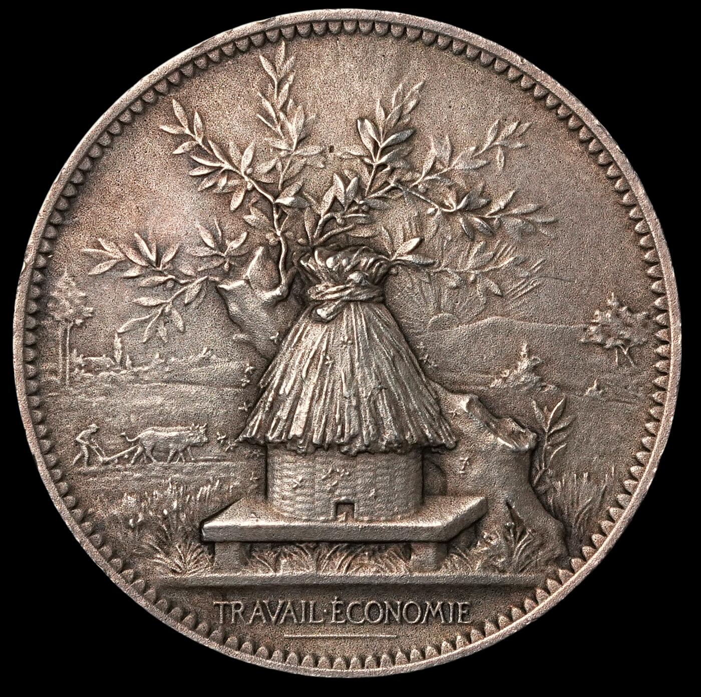 修遠堂世界钱币第五十四期 全场包邮 1894年法国银章 14.84g