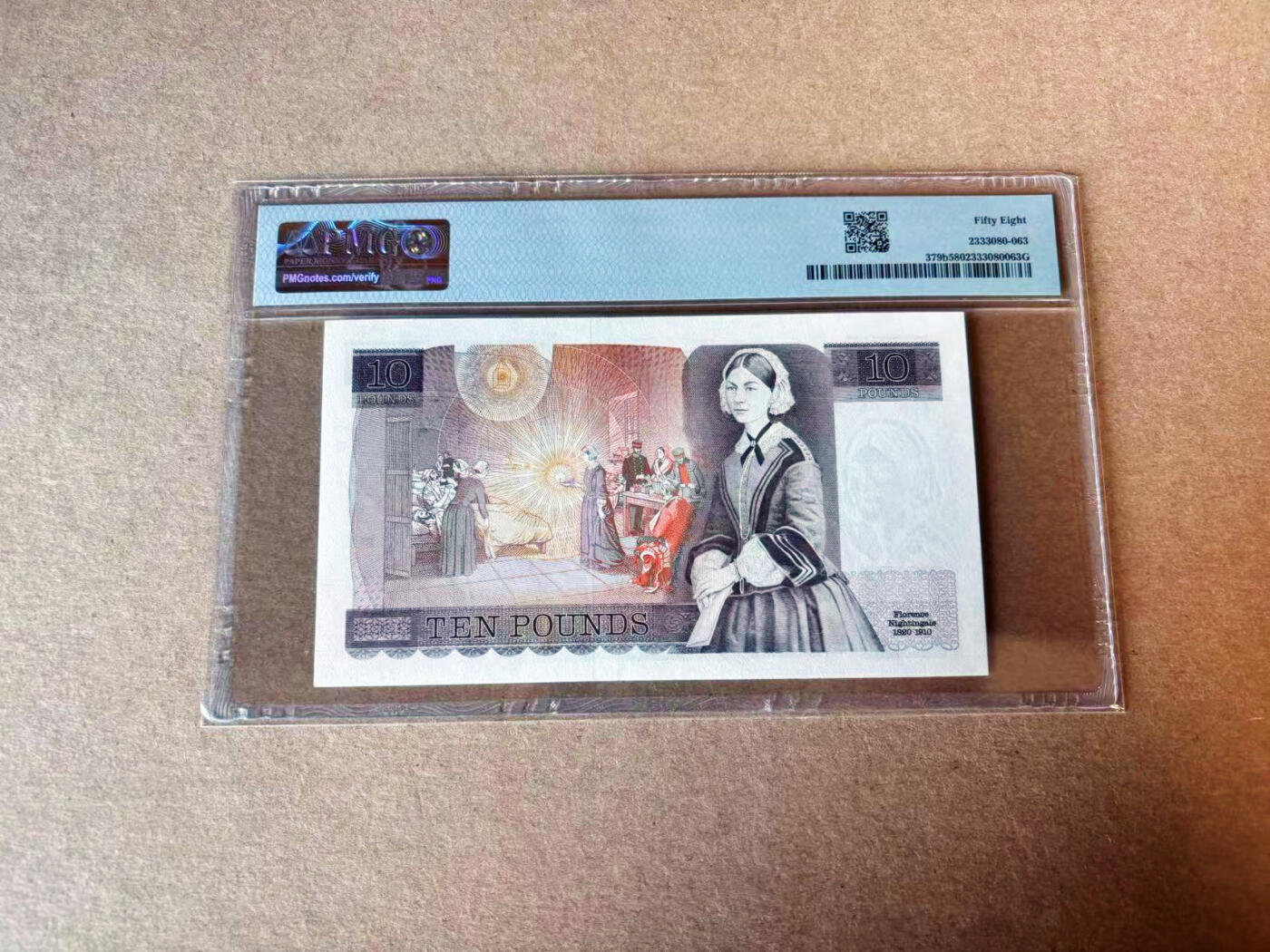 【Blue Auction】✨世界纸币精拍第609期【精】 英国 1980-84年10镑 PMG58
