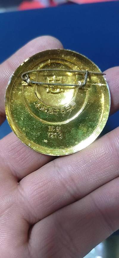 毛主席像章拍场，都是部队章 🔥🔥🔥🔥毛主席像章，45.6毫米，背面有铭文：武空   7213