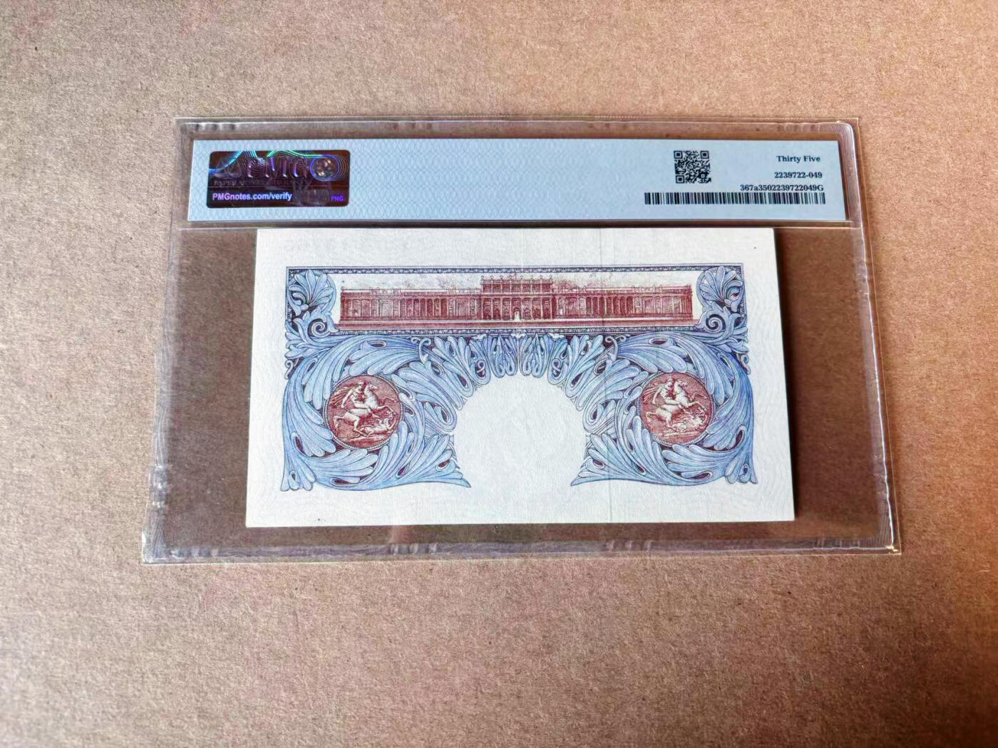 【Blue Auction】✨世界纸币精拍第609期【精】 【p367a】英国 A序列1940-48年1镑 PMG35