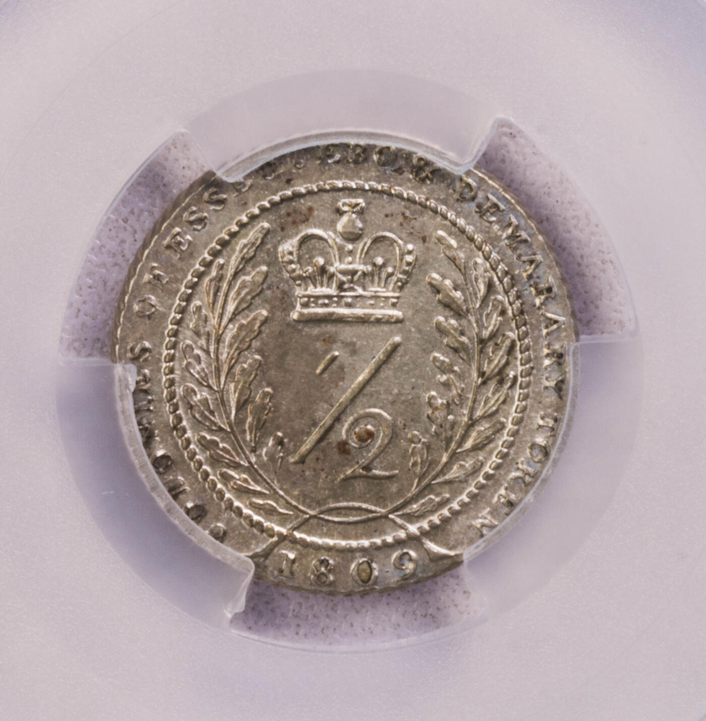 PCGS-MS62 1809埃斯奎波首版乔三半盾银币 唯一亚军