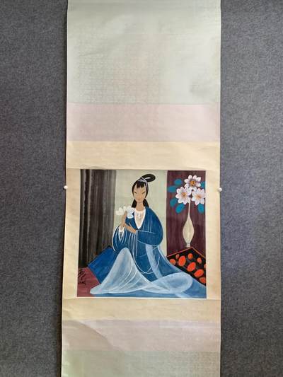 林风眠 仕女图挂轴 - 林风眠 仕女图挂轴