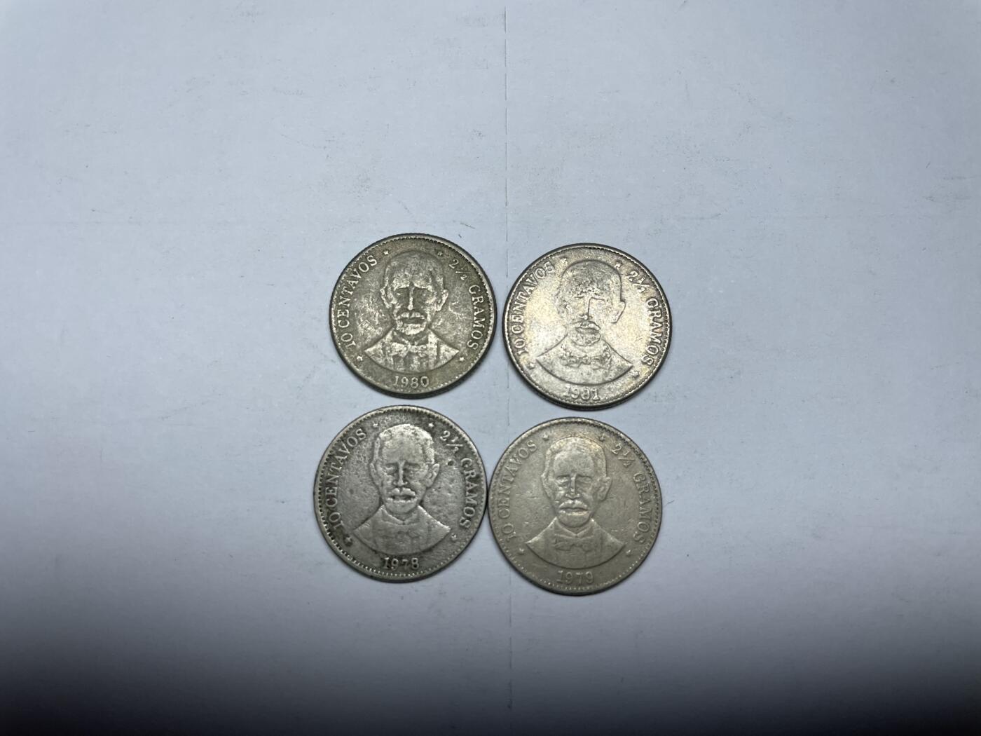 每日一拍，2025年集古藏今外币拍卖第一期-第2场—（总第192拍），可以寄存60天，满160元包邮。 四个年份多米尼加5分