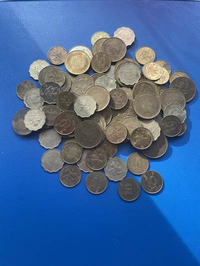 金银花邮币世界各国专场12 无佣金 - 各类香港硬币100枚