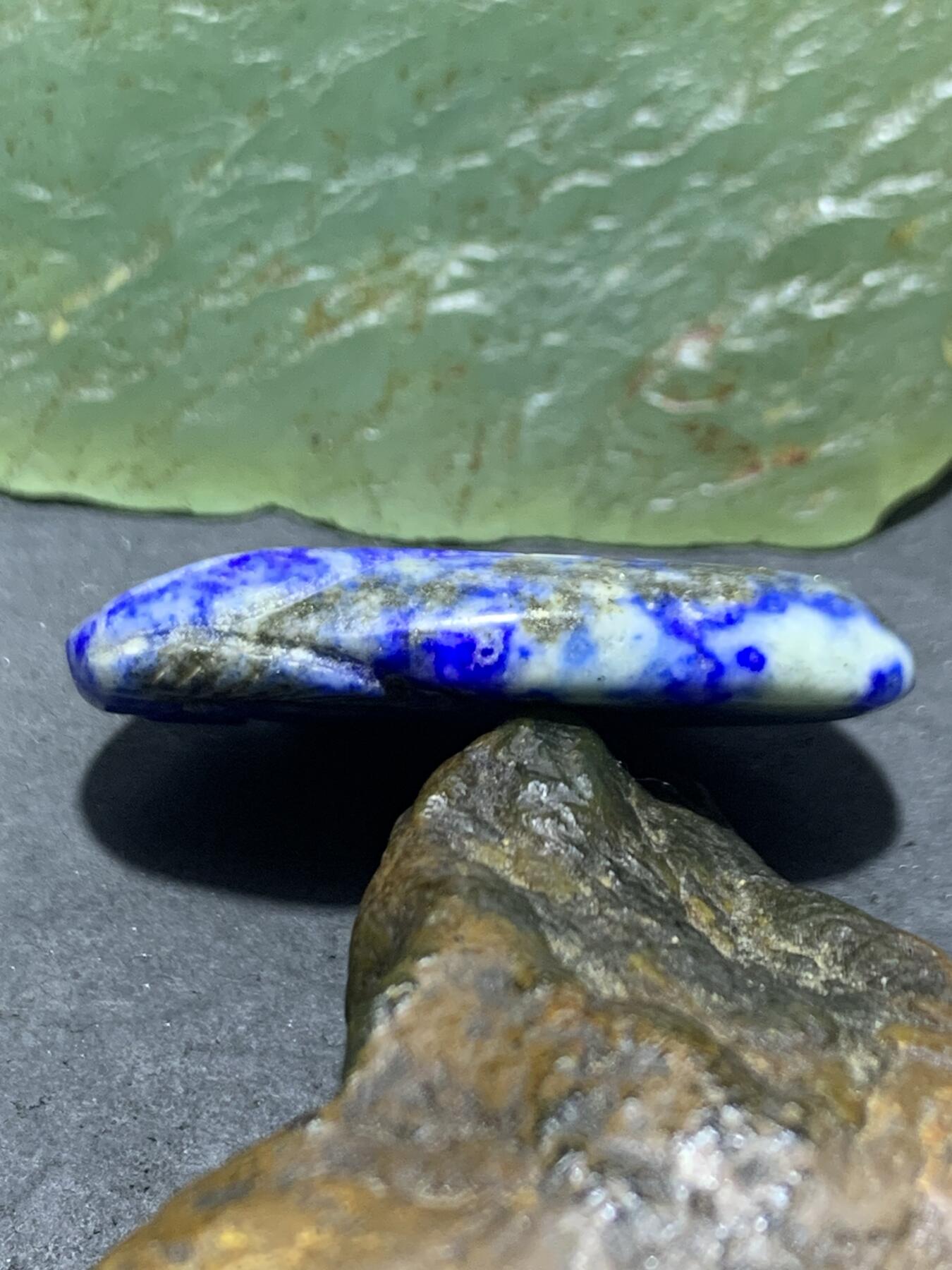 仅此一颗，精美藏传蓝玉髓龟甲天珠一颗，