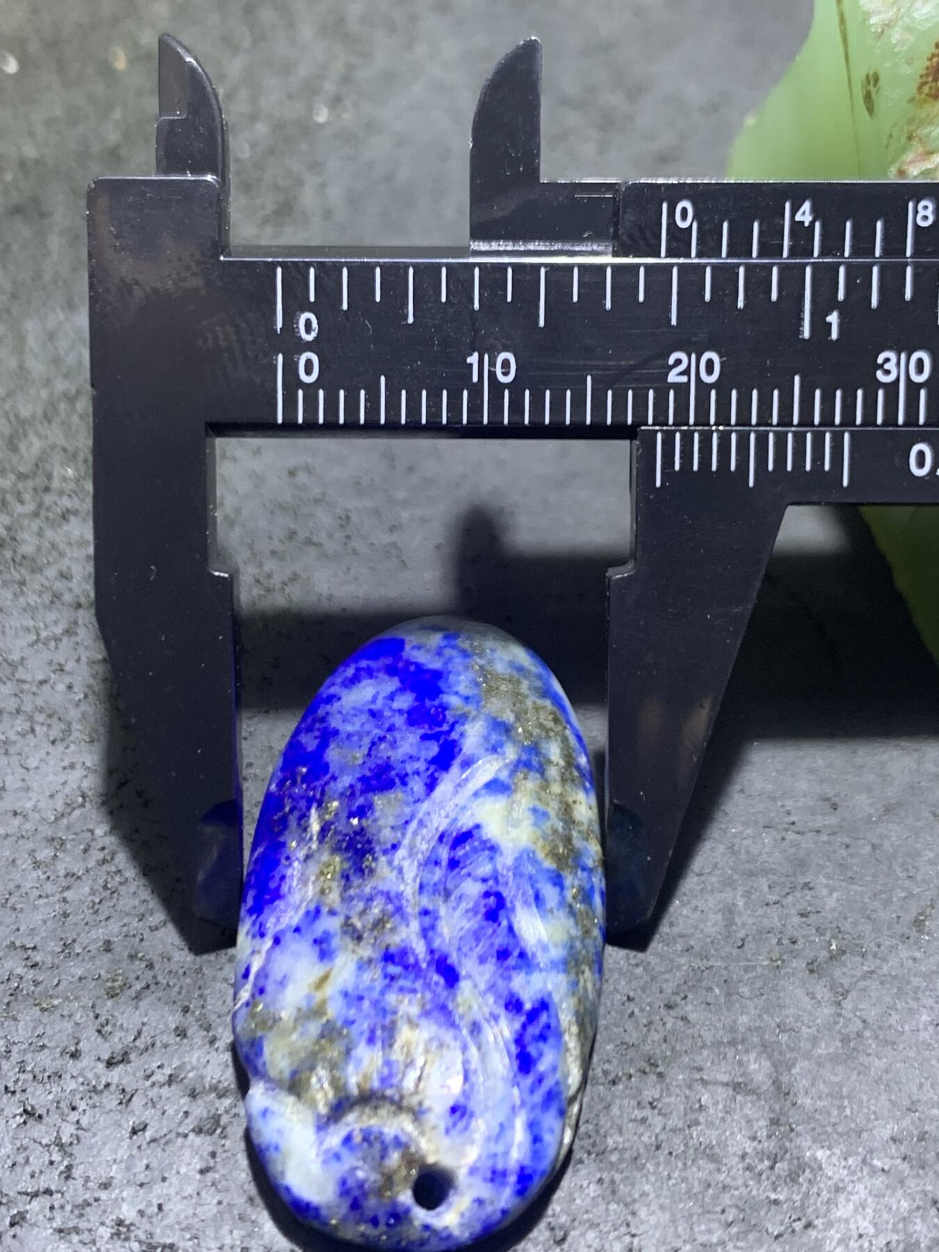 仅此一颗，精美藏传蓝玉髓龟甲天珠一颗，