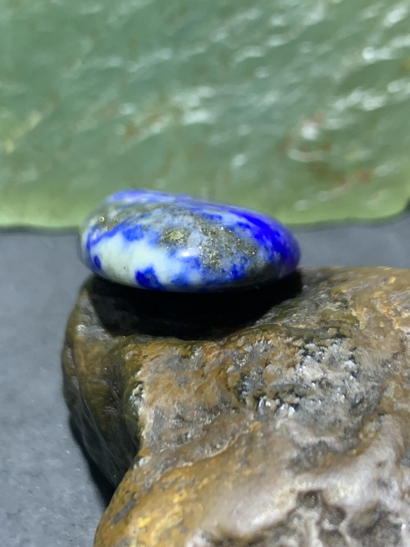 仅此一颗，精美藏传蓝玉髓龟甲天珠一颗，