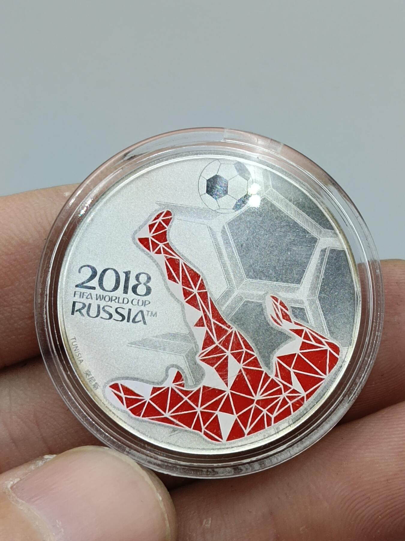 22期拍卖 2018世界杯纪念币（重1g）