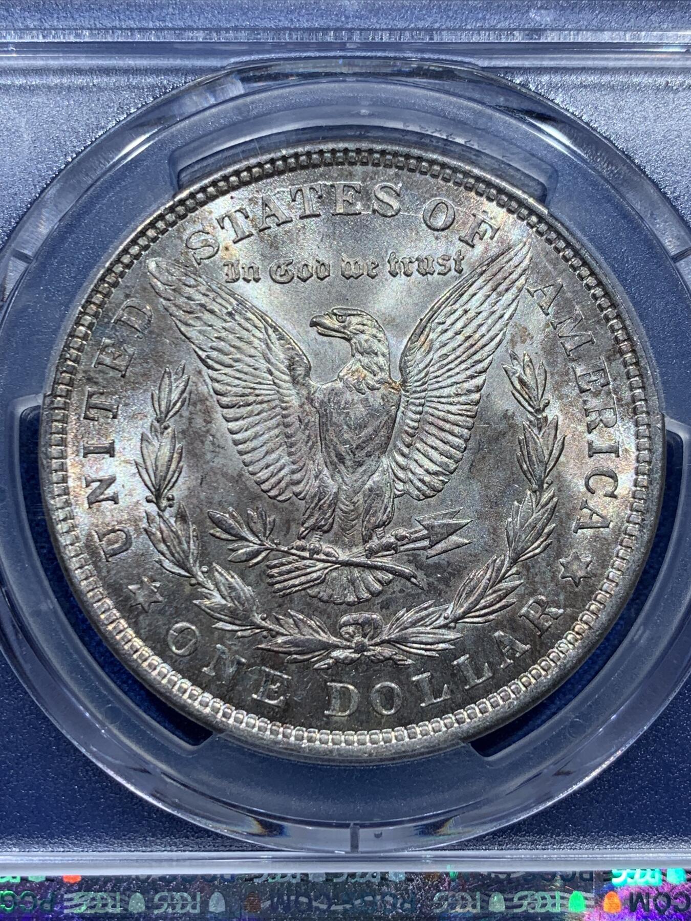 《竞宝斋》第347场 周日，周一，周二  3场连拍 （全场包邮） PCGS MS64 美国1921年摩根银元