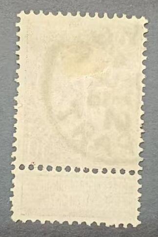 0拍0押0邮    世界第一的邮票 世界首套带副票邮票，比利时，1893年，10分，旧