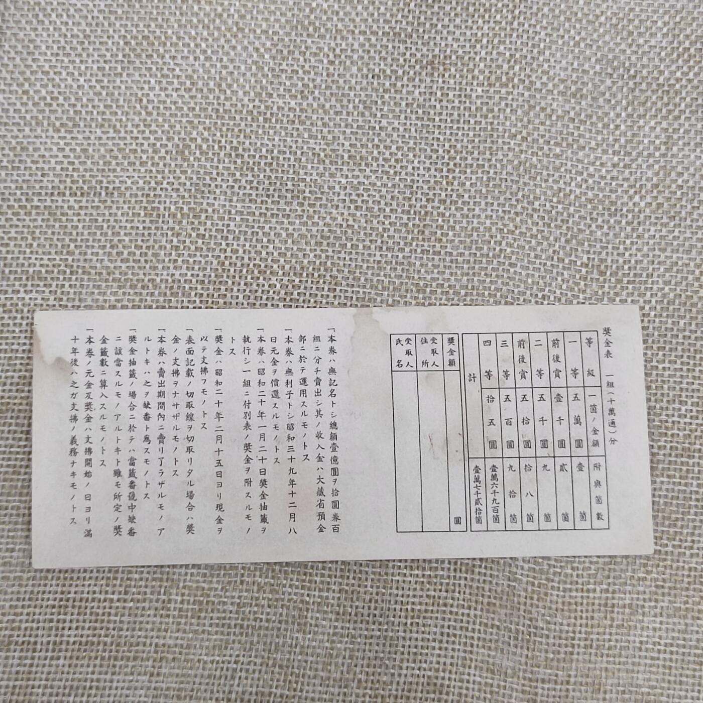 PCAI钱币14-175 二战时期公债小专场 福券