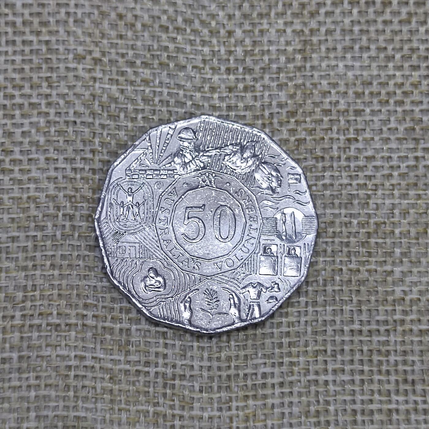 PCAI钱币15-177  外国纪念币 银币小专场 澳大利亚纪念币50分  2003