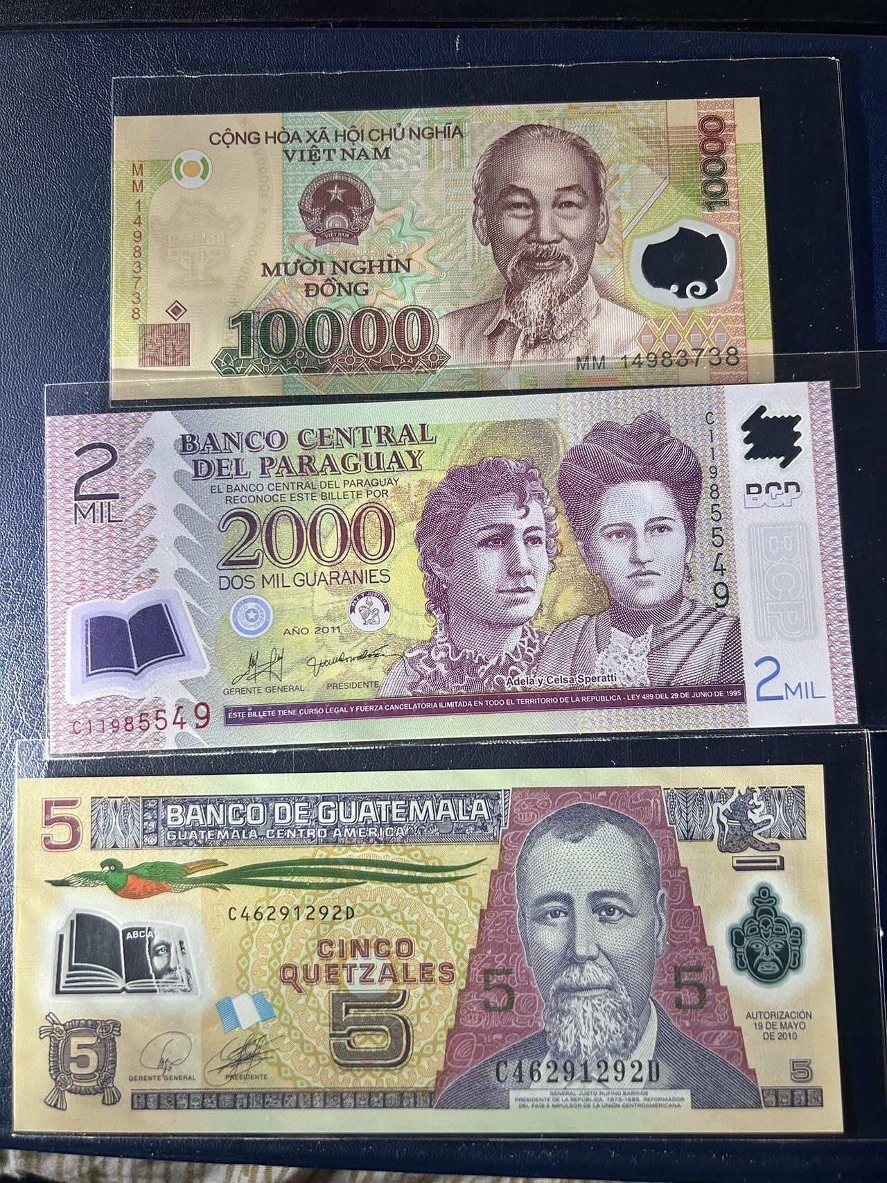 收藏联盟Quantum Auction 第406期拍卖 @征集拍品 长期供货可享分佣福利 外国塑料钞七张
