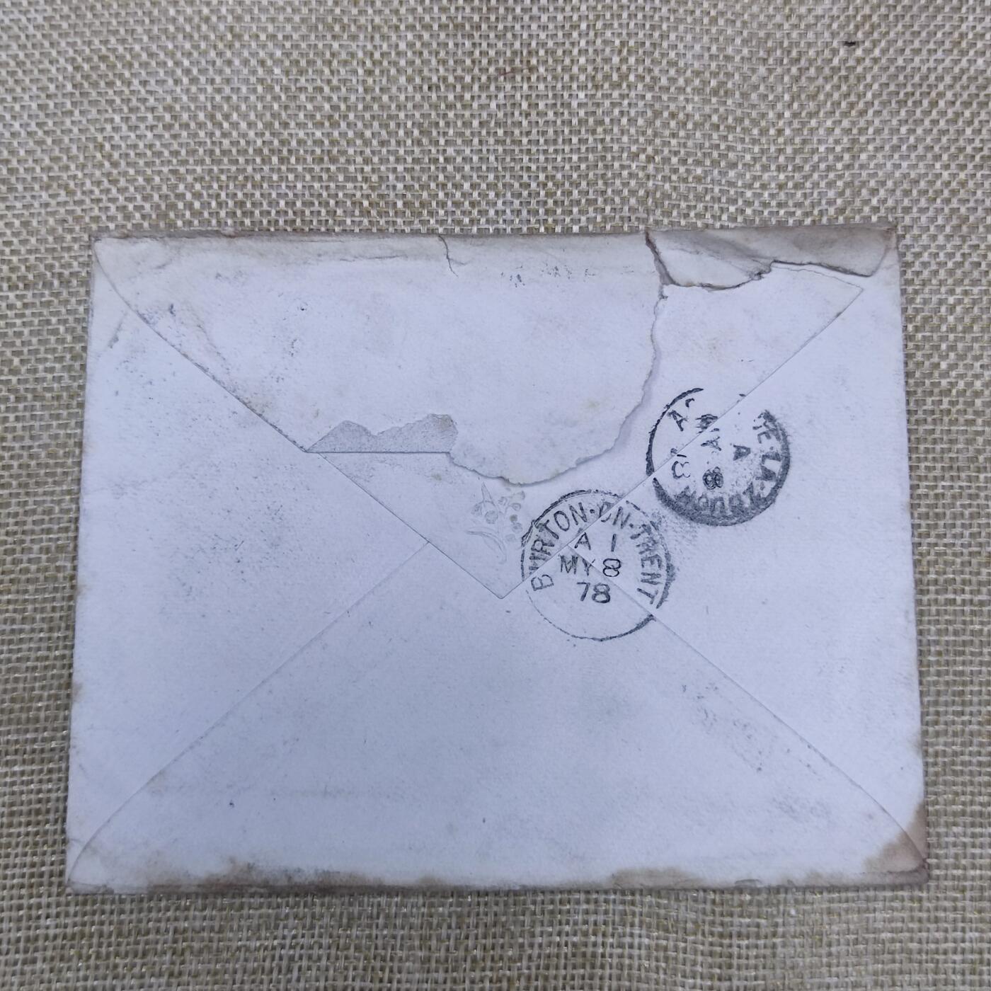 PCAI钱币15-178  纸币 邮品小专场 1878年红便士实寄封