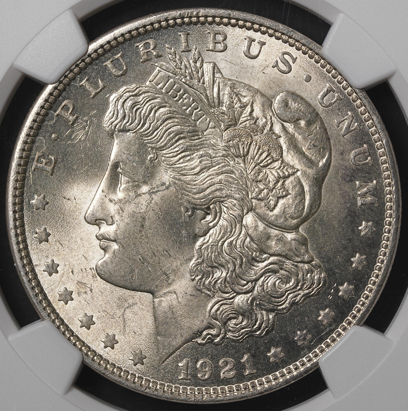修遠堂世界钱币第五十五期 全场包邮 NGC MS63 1921年美国摩根大银币
