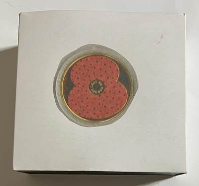 S&S Numismatic世界钱币-拍卖 第126期  泽西岛2018年 阵亡将士纪念日 5英镑镀金精制纪念币 盒证齐全，发行量4950枚