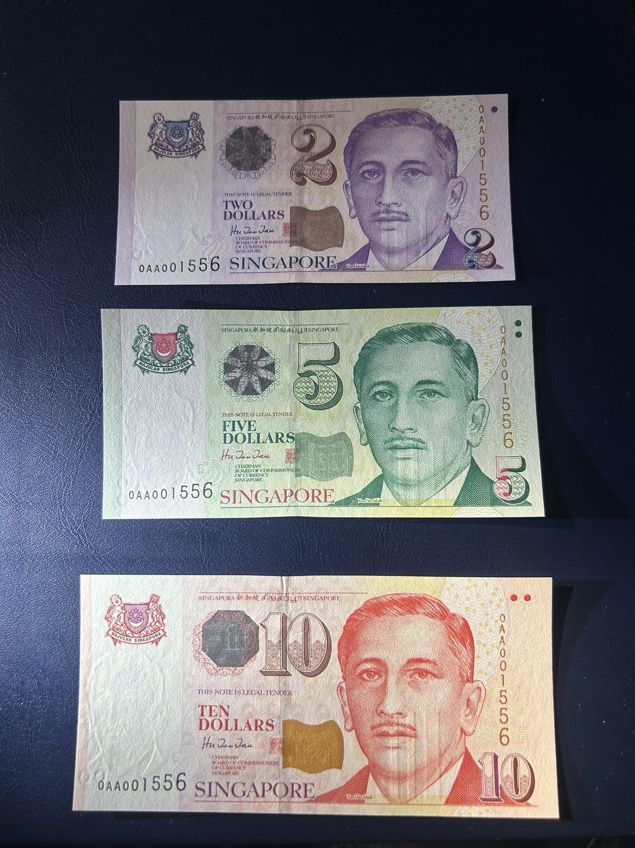 收藏联盟Quantum Auction 第406期拍卖 @征集拍品 长期供货可享分佣福利 新加坡总统人像纸质版同号钞一套 特别纪念版 带原装收藏金卡证书