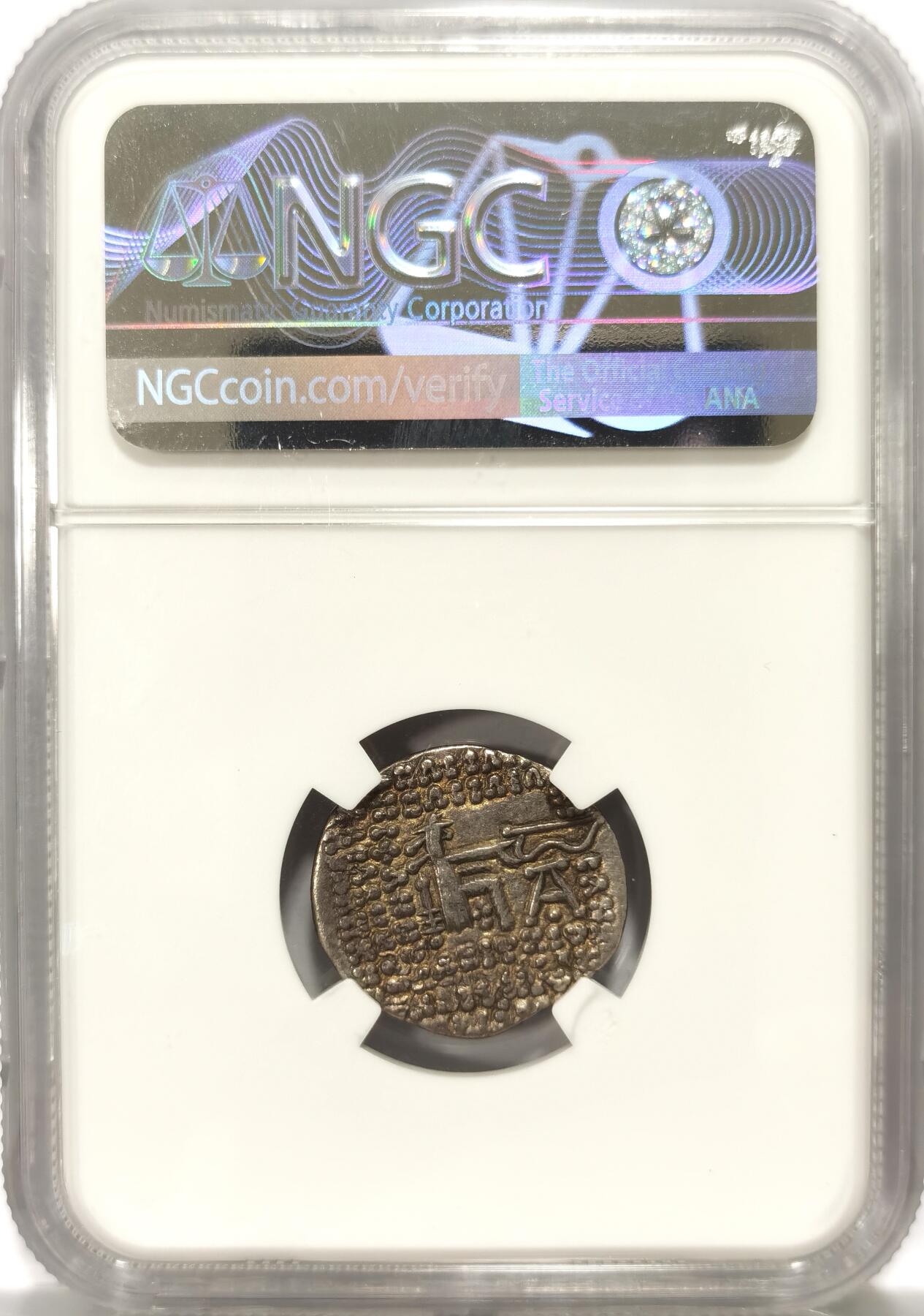 博洋堂世界钱币拍卖第108期（全场包邮） NGC Ch VF 公元1世纪帕提亚帝国(安息帝国)阿尔达班四世1德拉克马银币