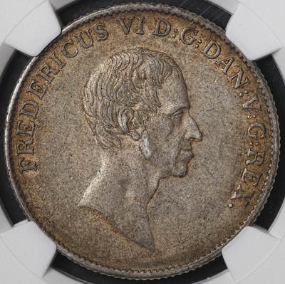 修遠堂世界钱币第五十五期 全场包邮 - NGC AU55 1826年丹麦SPECIEDALER大银币