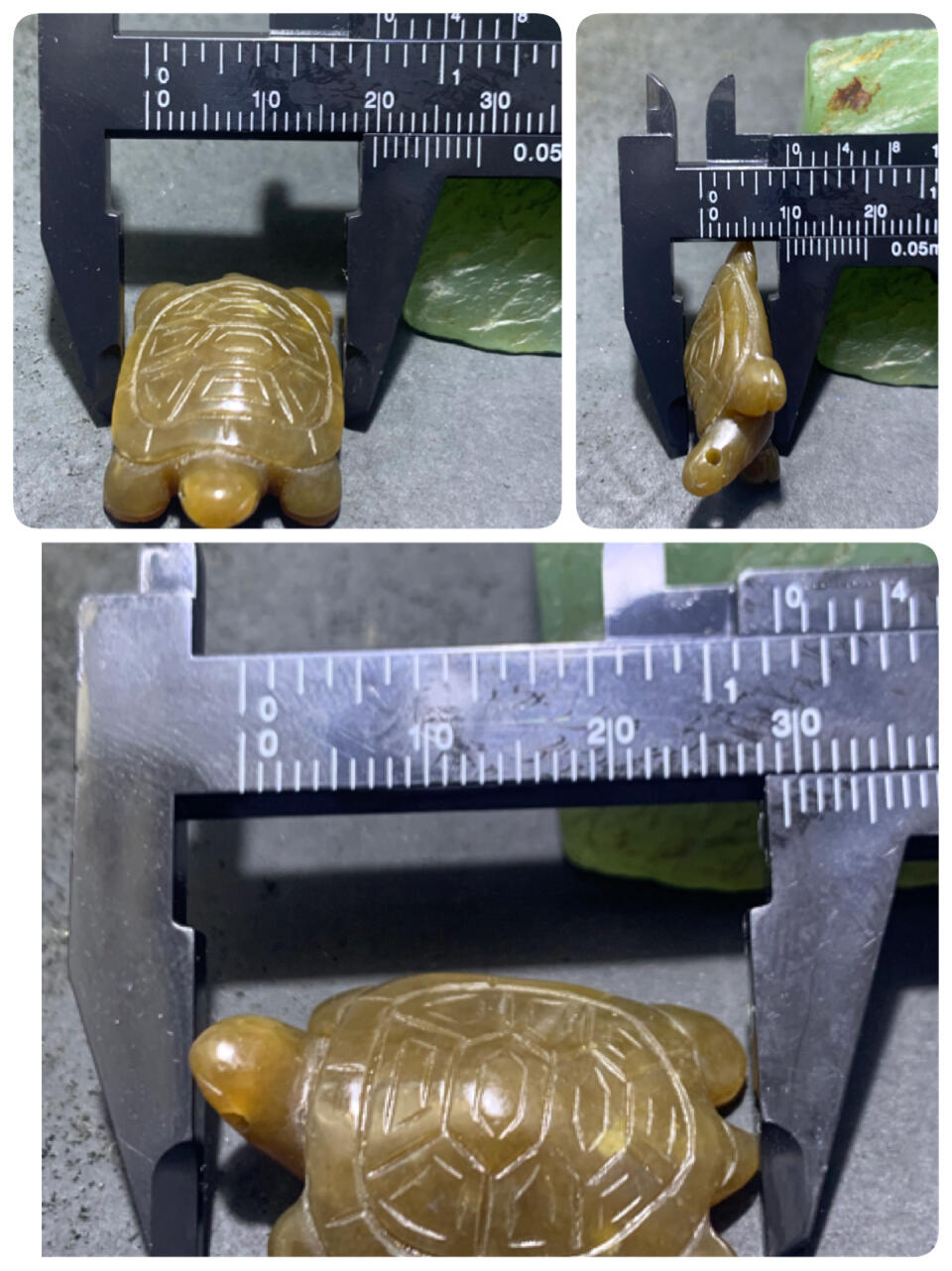 精美天然青海糖料和田玉雕刻复古长寿龟吊坠一个，，