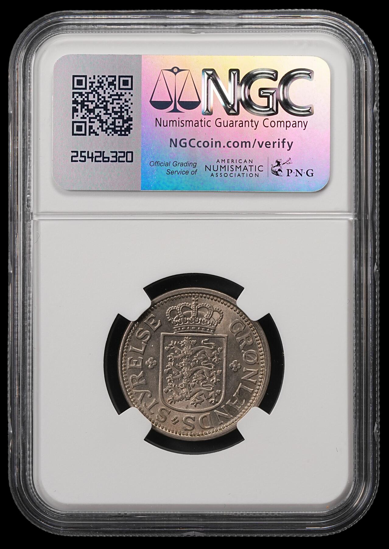 修遠堂世界钱币第五十五期 全场包邮 NGC MS63 1926年格陵兰25欧尔