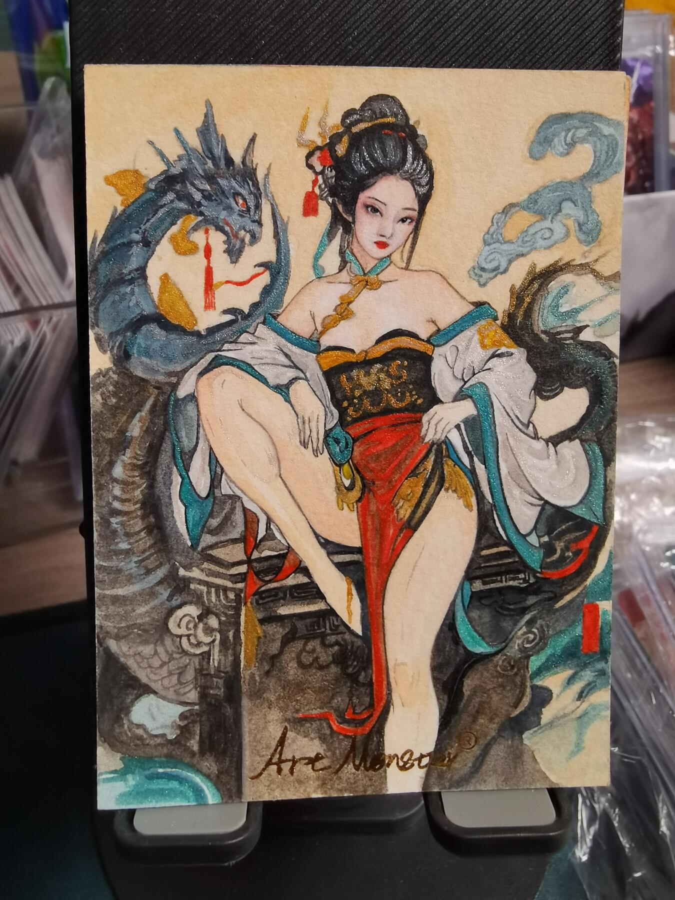阳大大卡牌超级大甩拍第35期（固定周五晚上八点截拍，持续收拍品，进群福利早知道） 【手绘卡】顶流画师【熙慕】聊斋系列  胡四姐