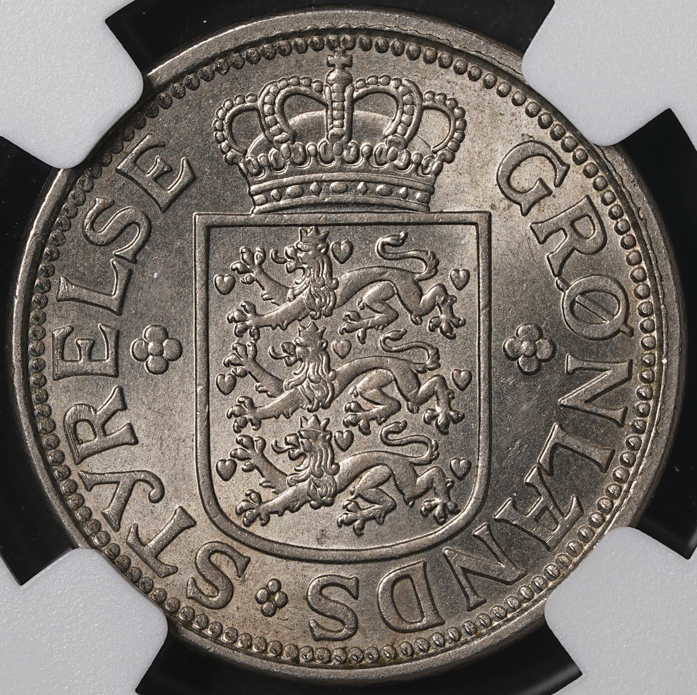 修遠堂世界钱币第五十五期 全场包邮 NGC MS63 1926年格陵兰25欧尔