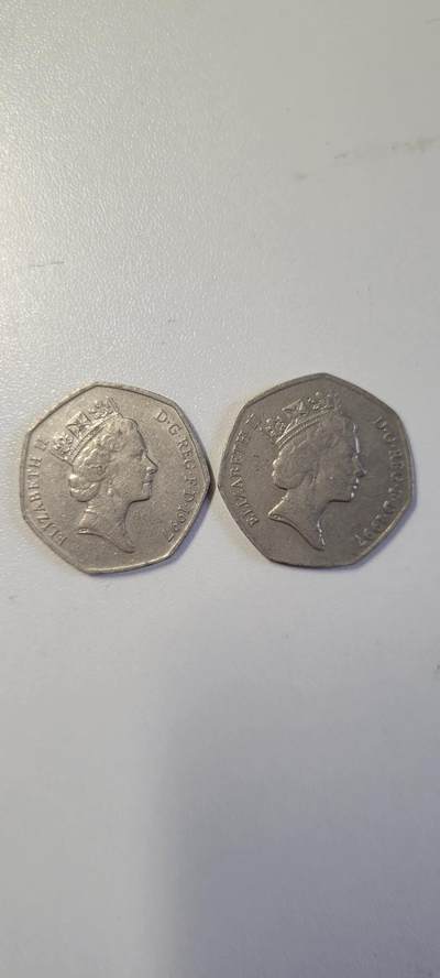 2025第二期 英国1997年50便士2枚