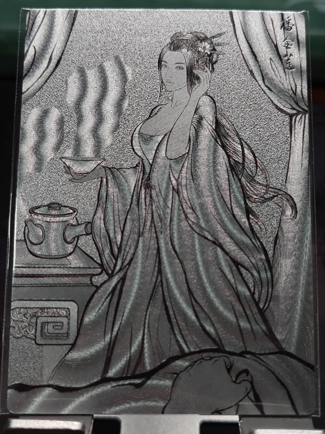 夜之极第二期（每周六晚10点截拍，进群有福利，欢迎送拍） 卡德曼&张建东水浒盲盒 特卡潘金莲 限编99 线稿/粗闪