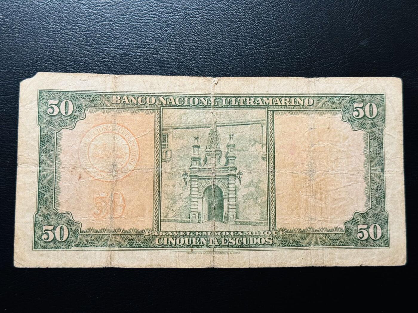 八十五场 莫桑比克1958年早期版本50埃斯库多！少见品种！！！