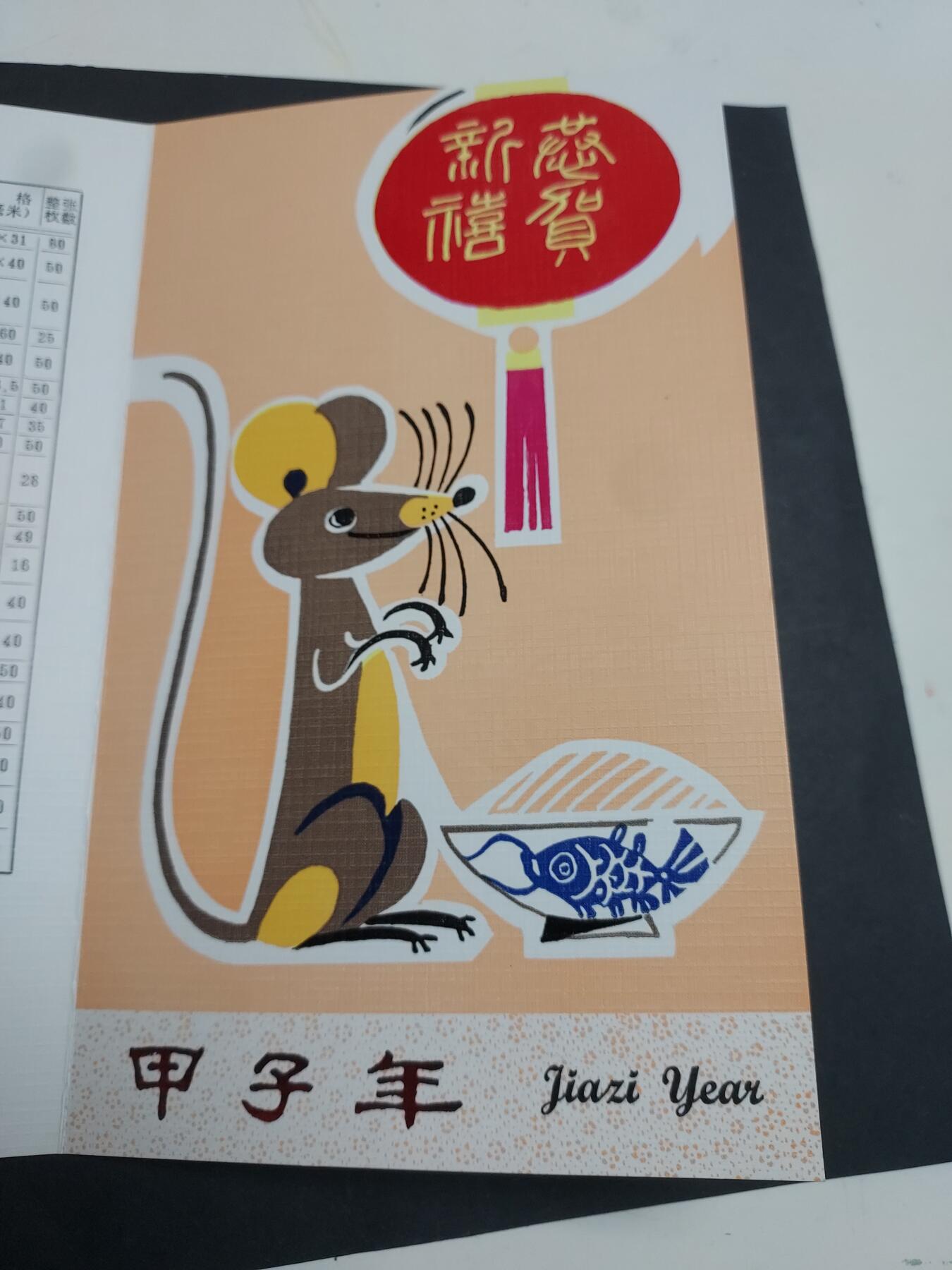 理想集藏/博彦收藏 1月22日邮票专场 鼠年 盖销邮折一个