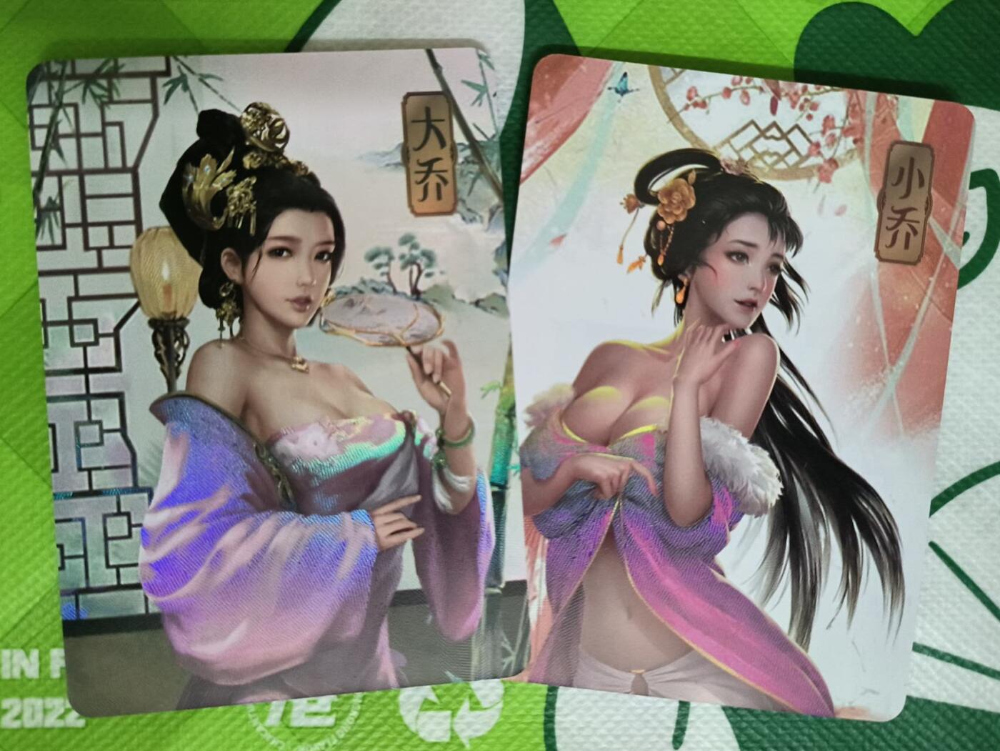 龙虎卡牌22场（节前最后一场，提前祝各位卡友春节快乐，我们春节后再见） 彩闪2张 大乔&小乔