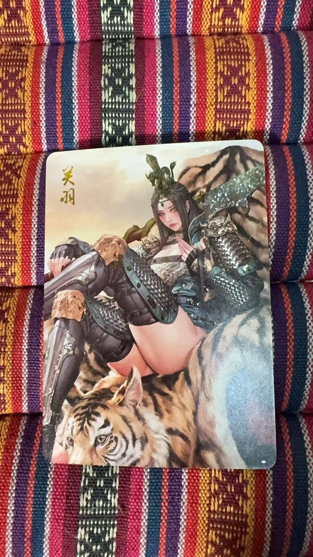 光影卡牌第五期，美女卡，五虎卡，签名卡，绝版卡，收拍品代拍 钻石闪黑暗王朝特卡关羽