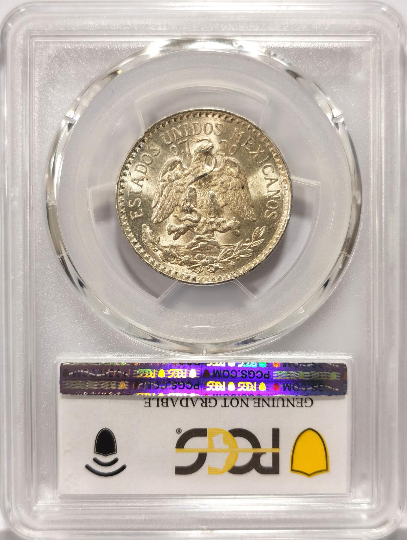 博洋堂世界钱币拍卖第108期（全场包邮） PCGS UNC 墨西哥1944年50分鹰洋银币