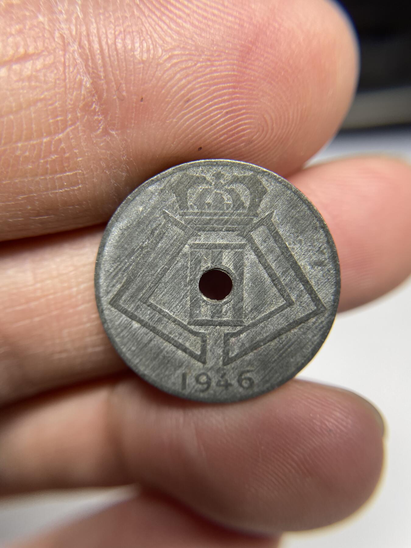 每日一拍，2025年集古藏今外币拍卖第一期-第5场—（总第195拍），可以寄存60天，满160元包邮。 1946年比利时10分