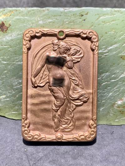 精美紫铜女神维纳斯牌子一个， - 精美紫铜女神维纳斯牌子一个，