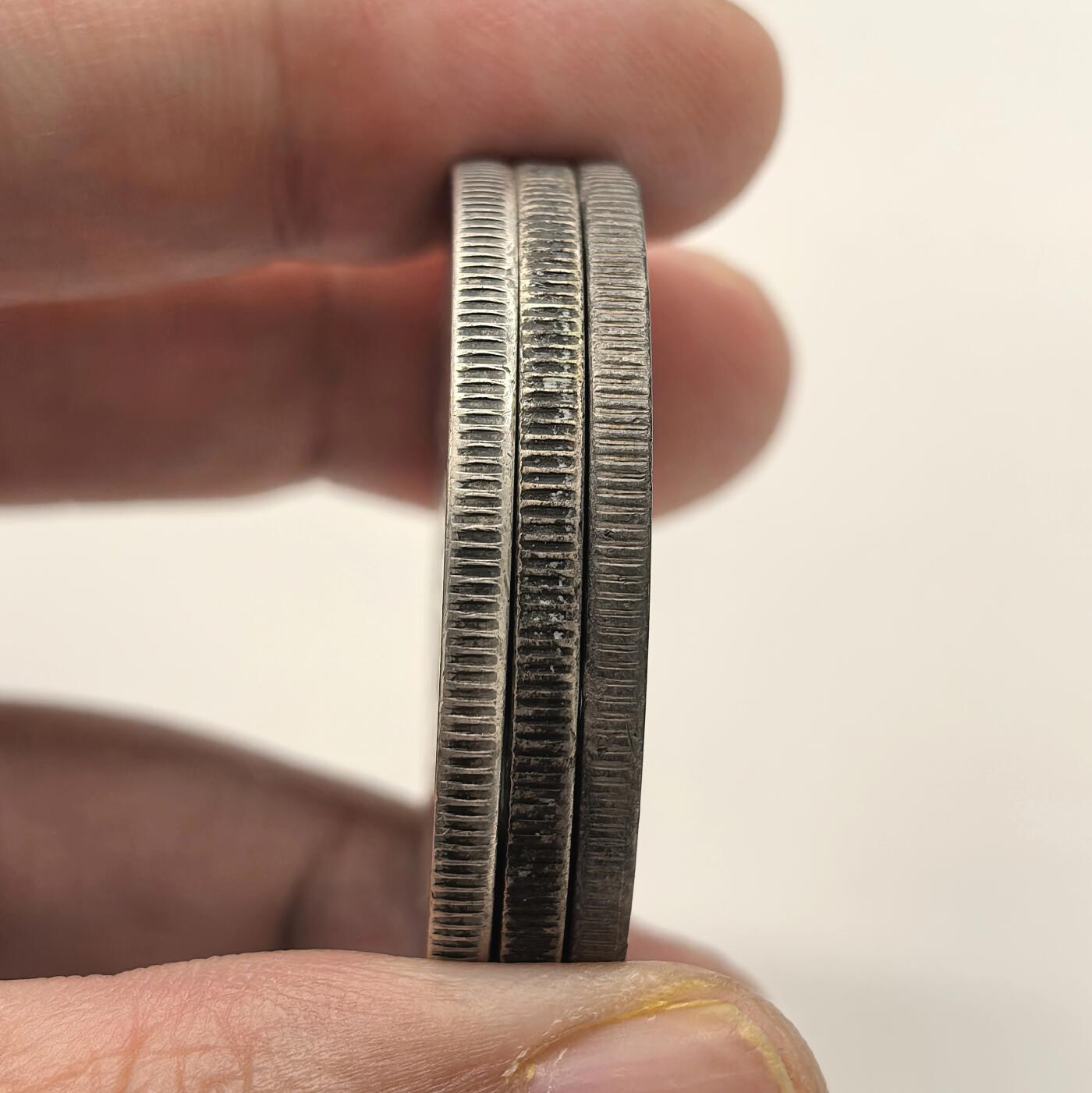 博洋堂世界钱币拍卖第108期（全场包邮） 民国三年大头后加苏维埃戳3枚一组，大头保真币，因为后加戳不包评级进盒，售出不退换