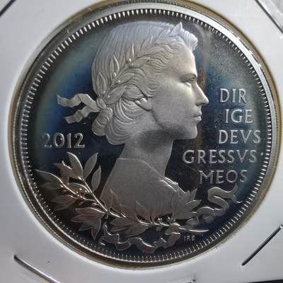 沼泽如烟--第599场 - 1952-2012年英国女皇伊丽莎白二世登基五英镑纪念币精制币