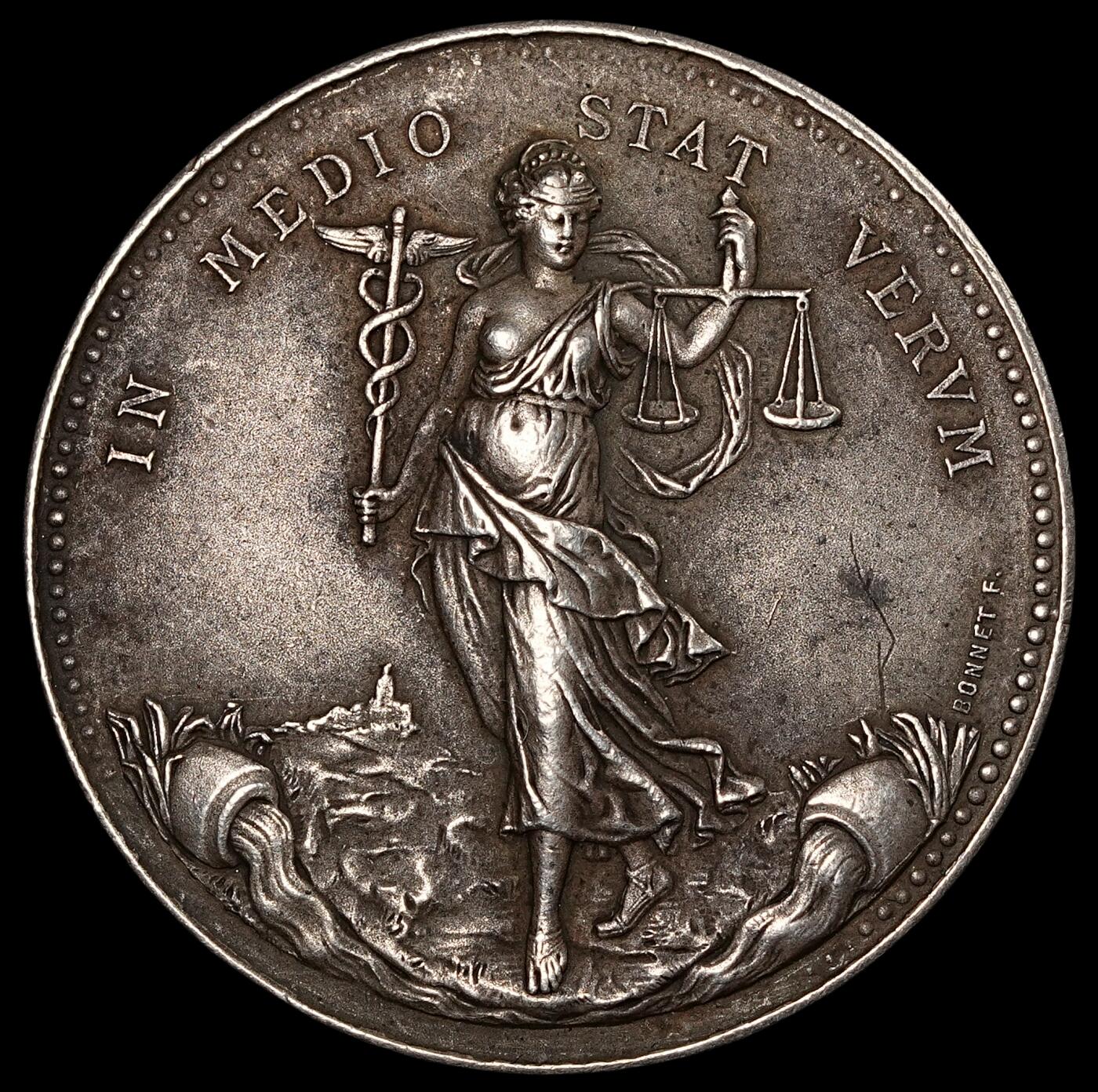修遠堂世界钱币第五十五期 全场包邮 1866年法国银章 36.40mm，24.72g