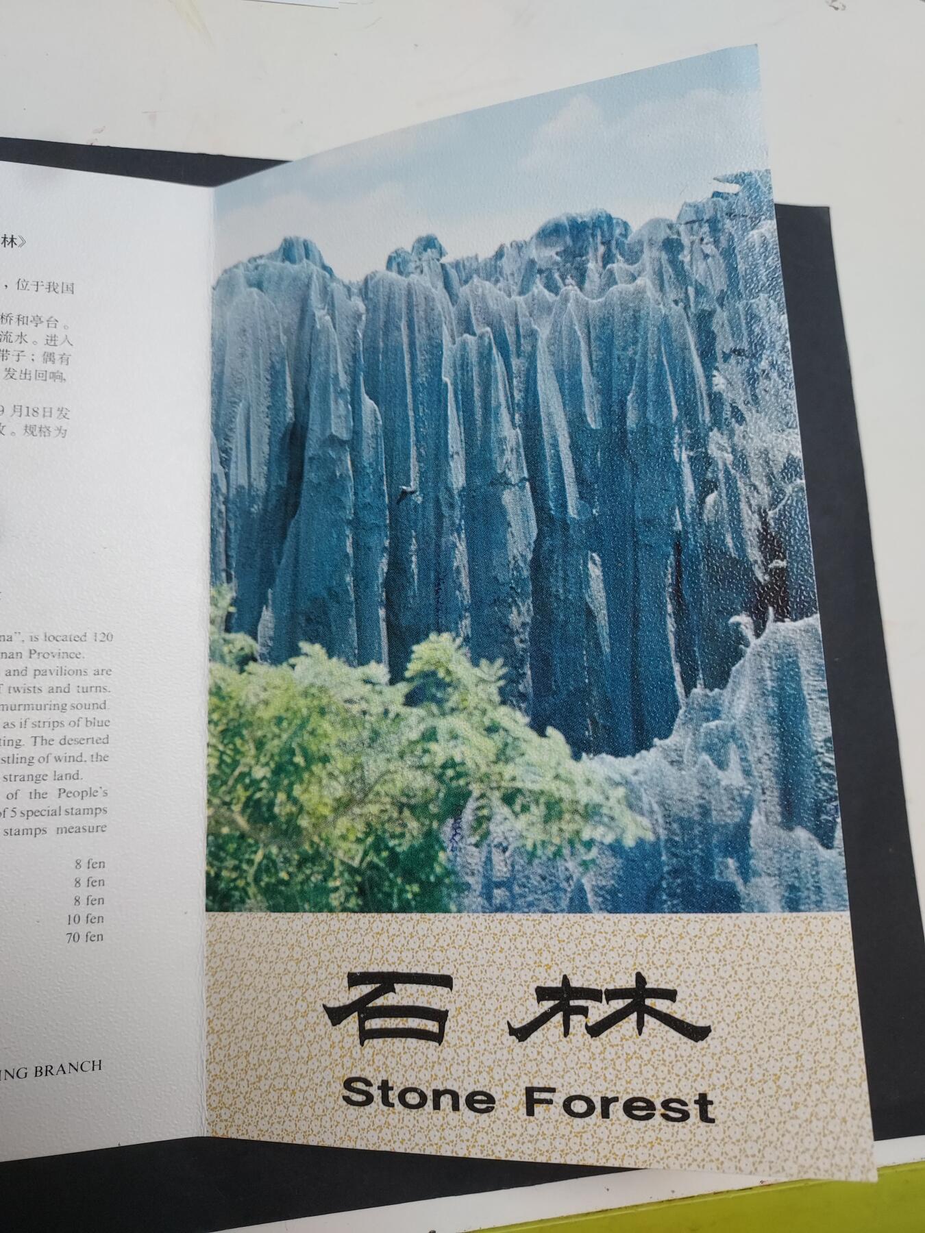 理想集藏/博彦收藏 1月22日邮票专场 石林盖销邮折 一枚