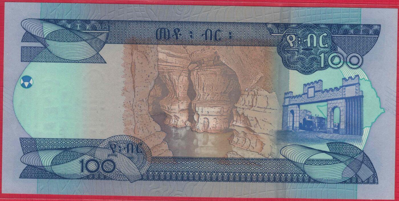 埃塞俄比亚2023年100比尔 无47 尾66 非洲 实物图 UNC